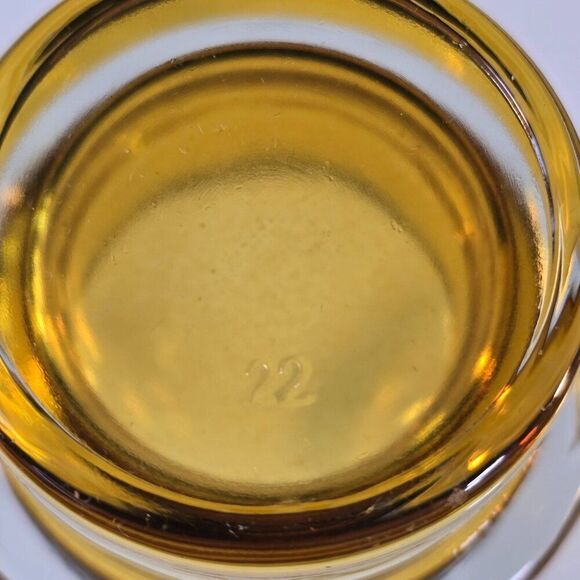 Ikea Thick Amber Glass Tea Light Candle Holder Single - Picture 6 of 8